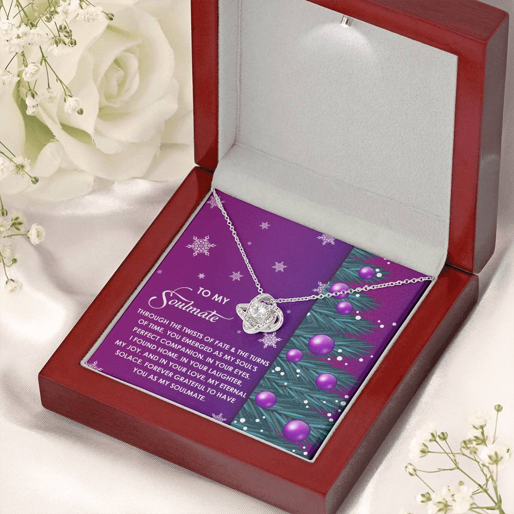 Gift for Soulmate - Perfect Companion - Love Knot Pendant Necklace - Mallard Moon Gift Shop