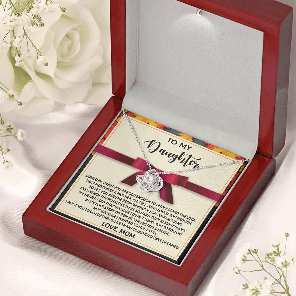 Gift for Daughter - Further In Life - Love Knot Pendant Necklace - Mallard Moon Gift Shop