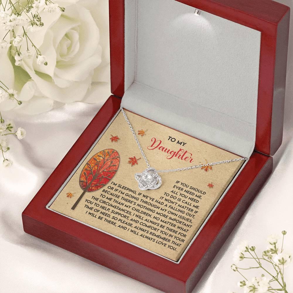 Gift for Daughter - Always Love You - Love Knot Pendant Necklace - Mallard Moon Gift Shop