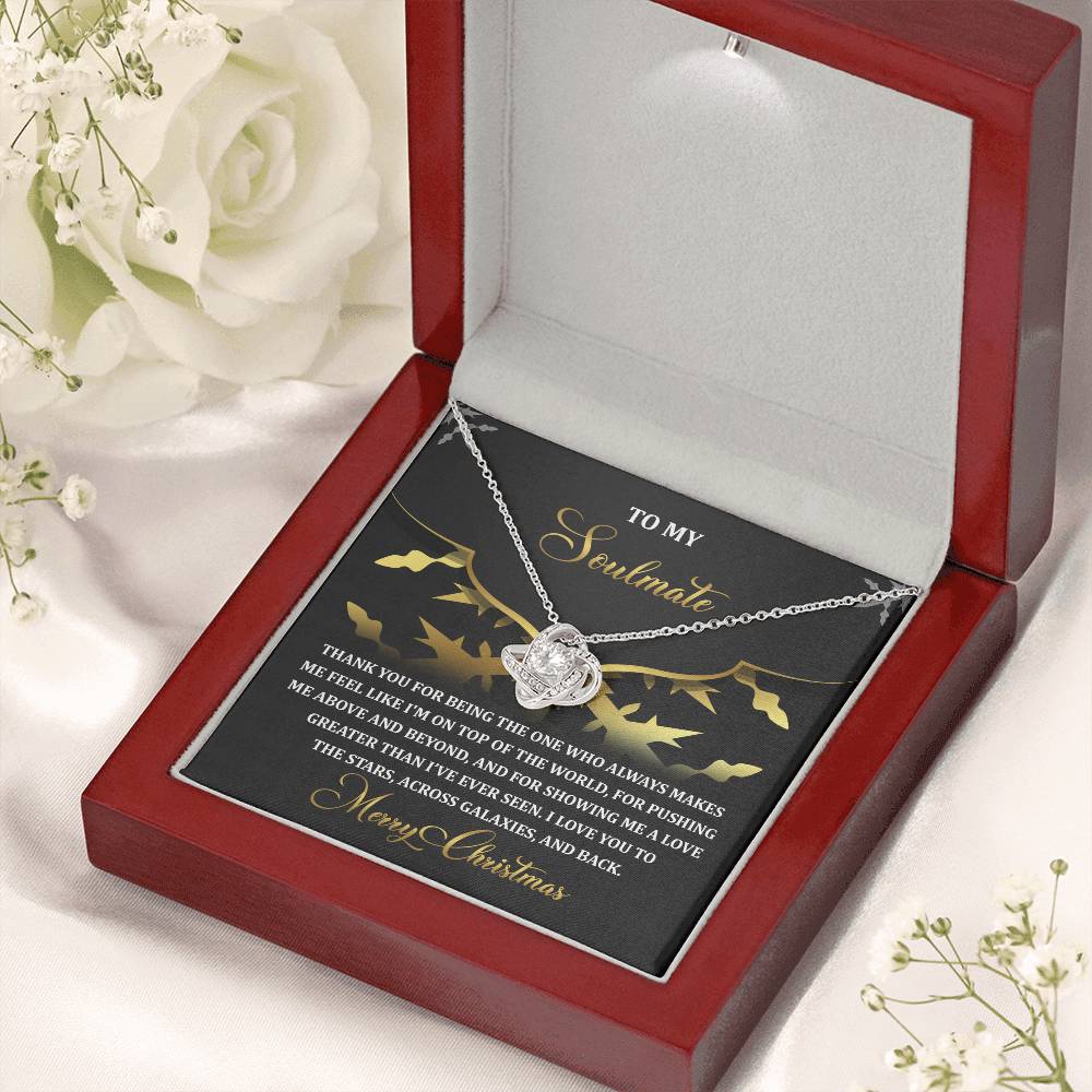 Gift for Soulmate - A Love - Love Knot Pendant Necklace - Mallard Moon Gift Shop