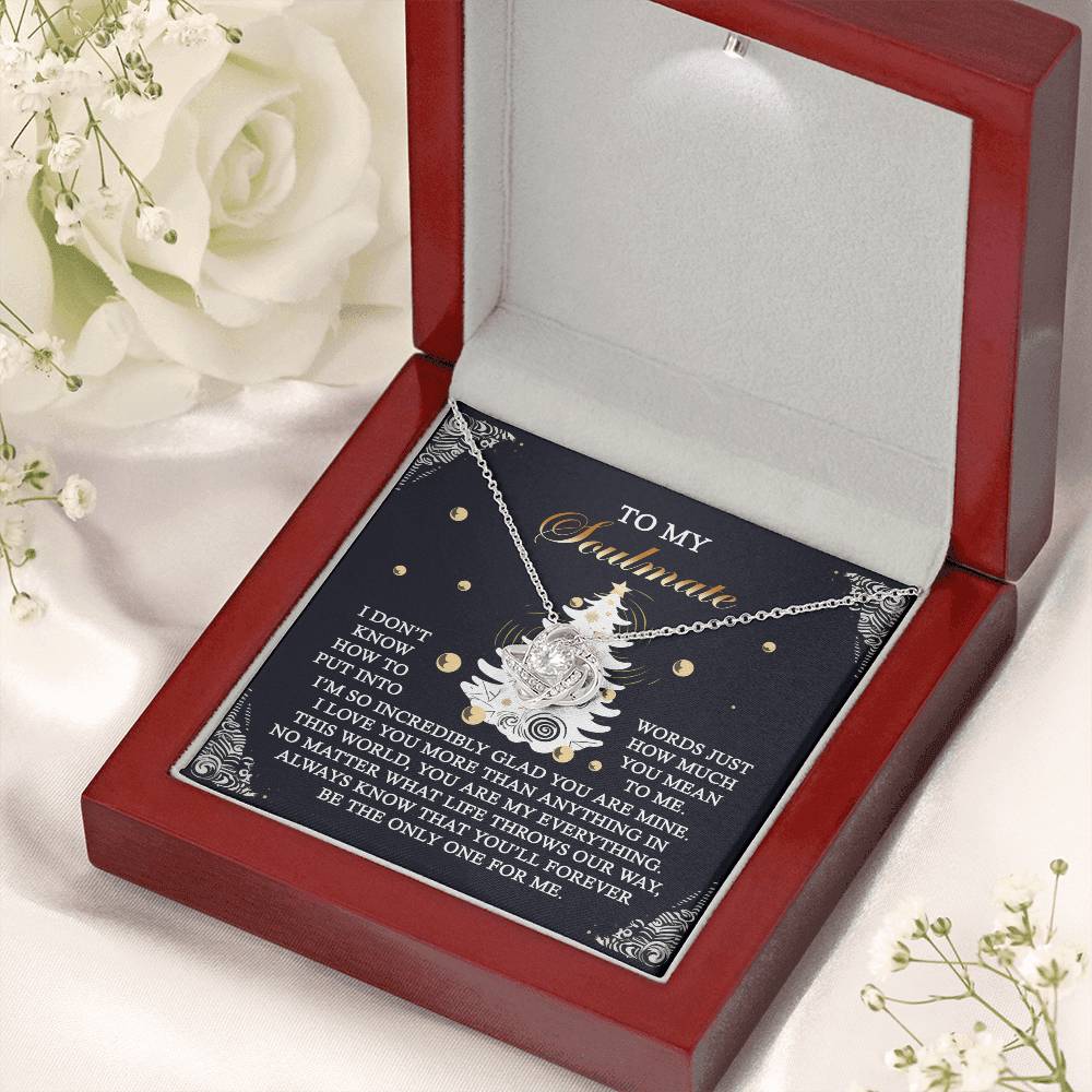 Gift for Soulmate - One For Me - Love Knot Pendant Necklace - Mallard Moon Gift Shop