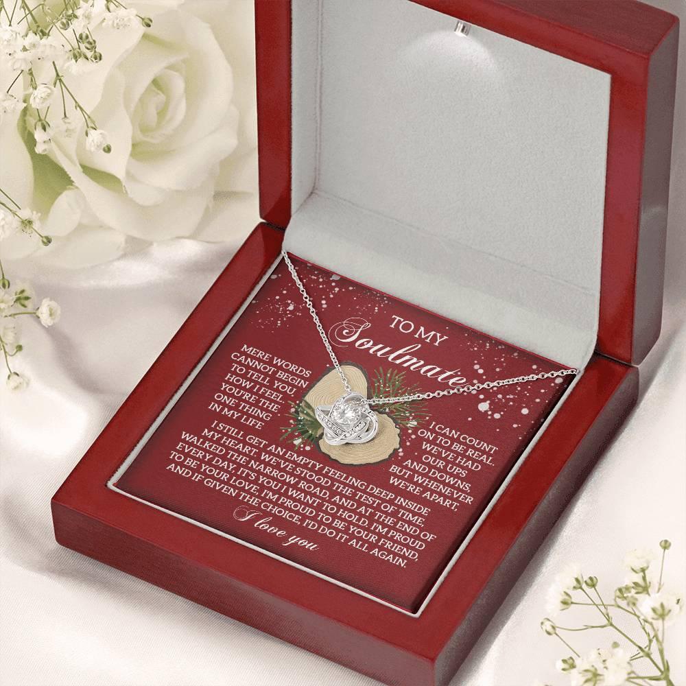 Gift for Soulmate - Test Of Time - Love Knot Pendant Necklace - Mallard Moon Gift Shop