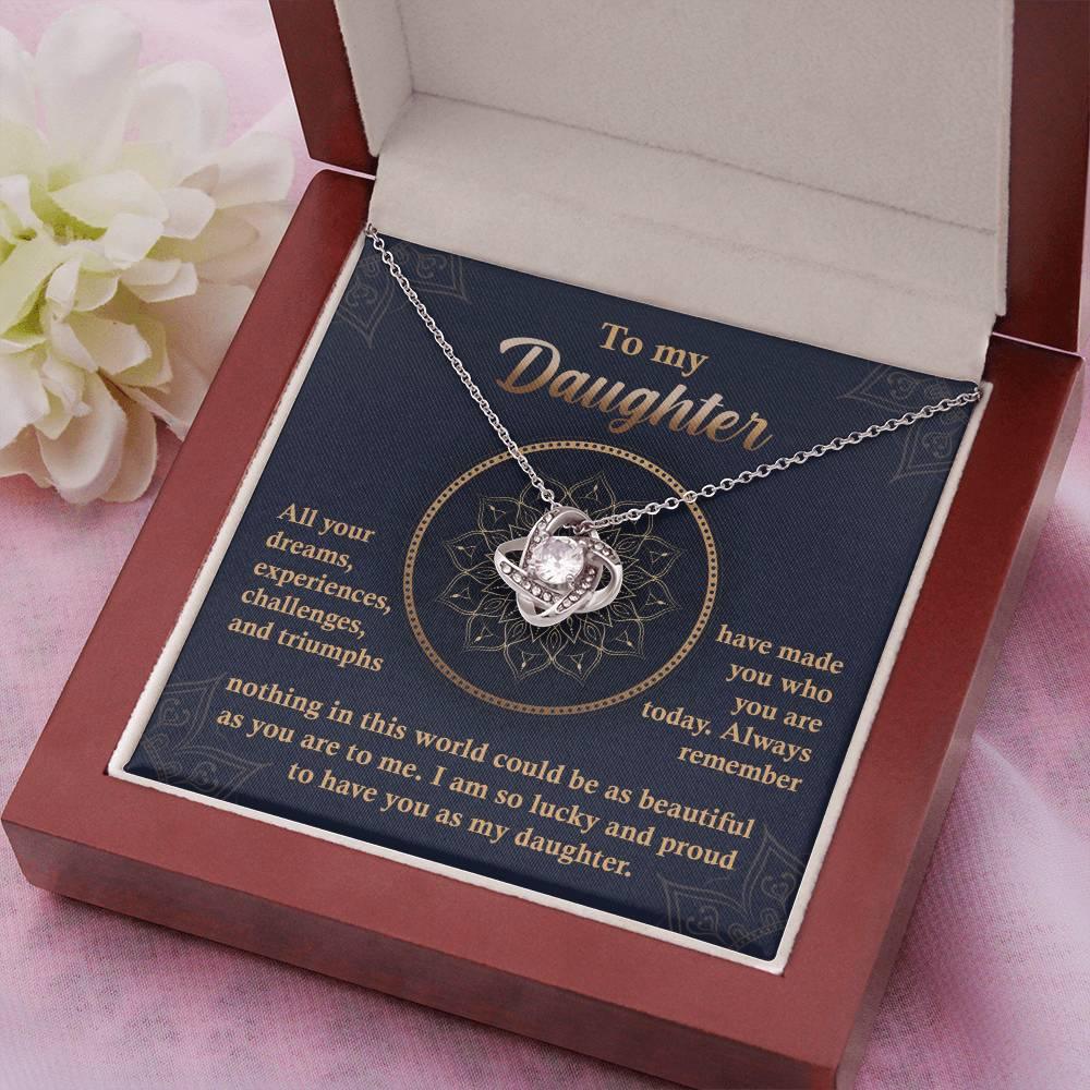 Daughter Gift -All Your Dreams Love Knot Pendant Necklace - Mallard Moon Gift Shop
