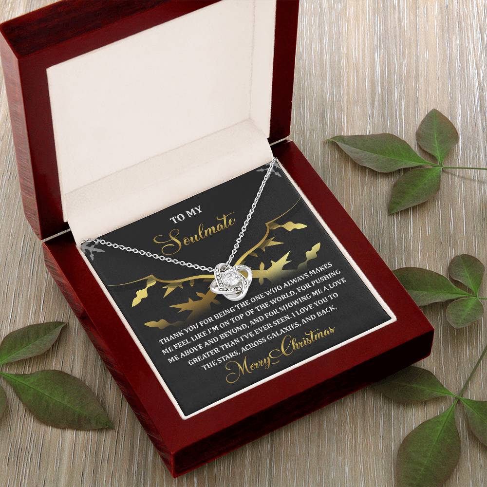 Gift for Soulmate - A Love - Love Knot Pendant Necklace - Mallard Moon Gift Shop
