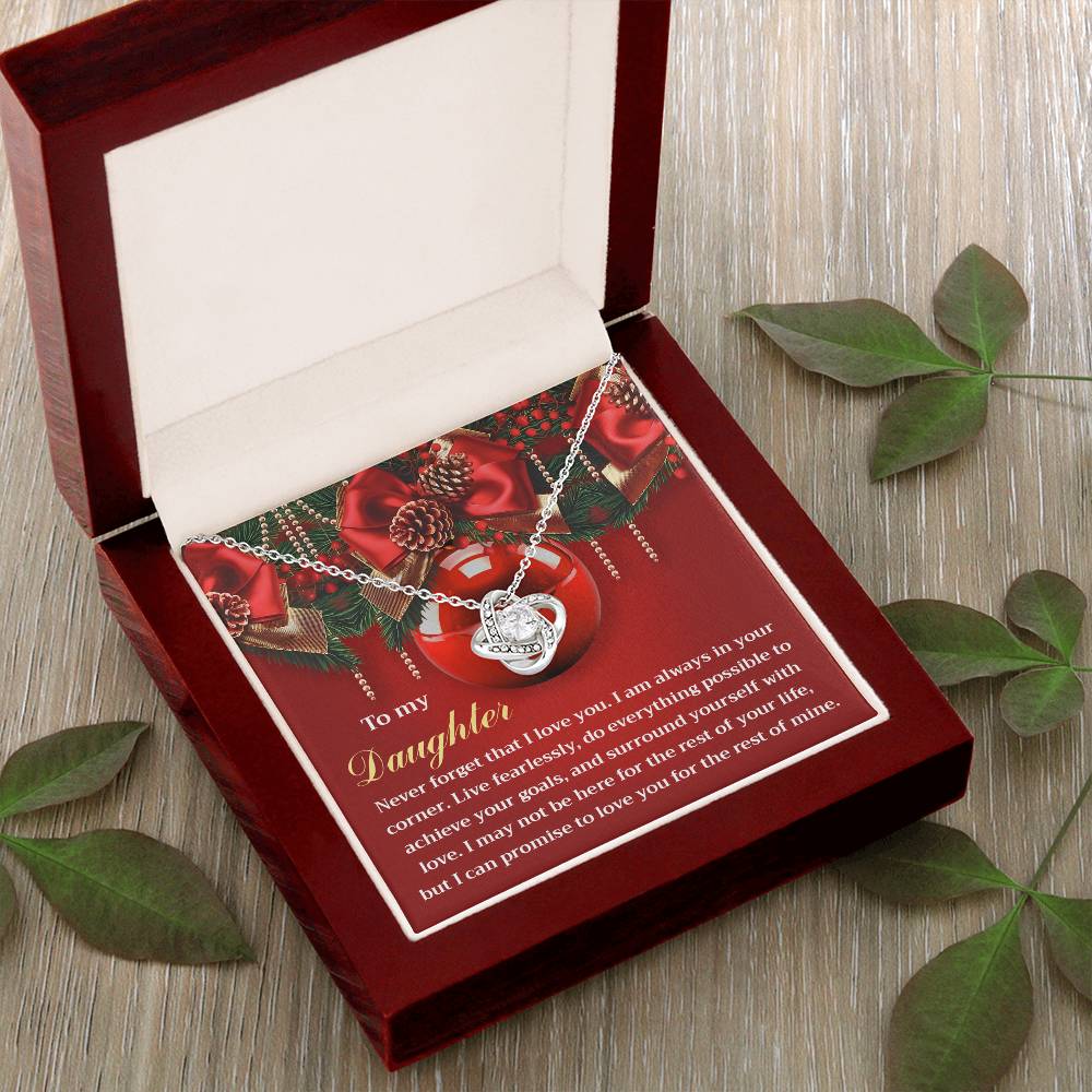 Gift for Daughter - Achieve Your Goals - Love Knot Pendant Necklace - Mallard Moon Gift Shop