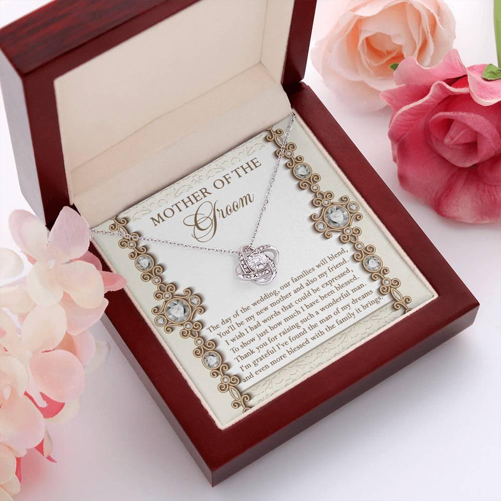 Mother of the Groom Gift New Mother and Friend Love Knot Pendant Necklace - Mallard Moon Gift Shop