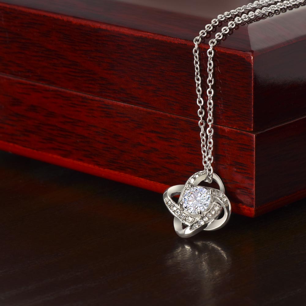 To My Soulmate - My Rock, My Confidant, My Greatest Blessing - Love Knot Pendant Necklace - Mallard Moon Gift Shop