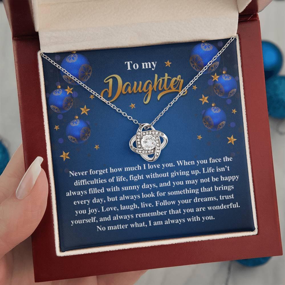 Gift for Daughter - Sunny Days - Love Knot Pendant Necklace - Mallard Moon Gift Shop