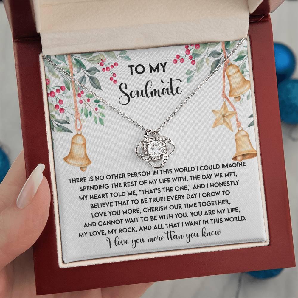Gift for Soulmate - Be With You - Love Knot Pendant Necklace - Mallard Moon Gift Shop