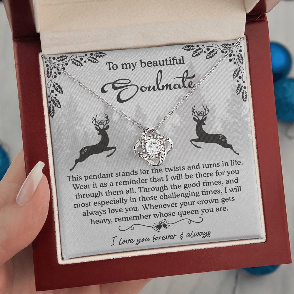 Gift for Soulmate - A Reminder - Love Knot Pendant Necklace - Mallard Moon Gift Shop