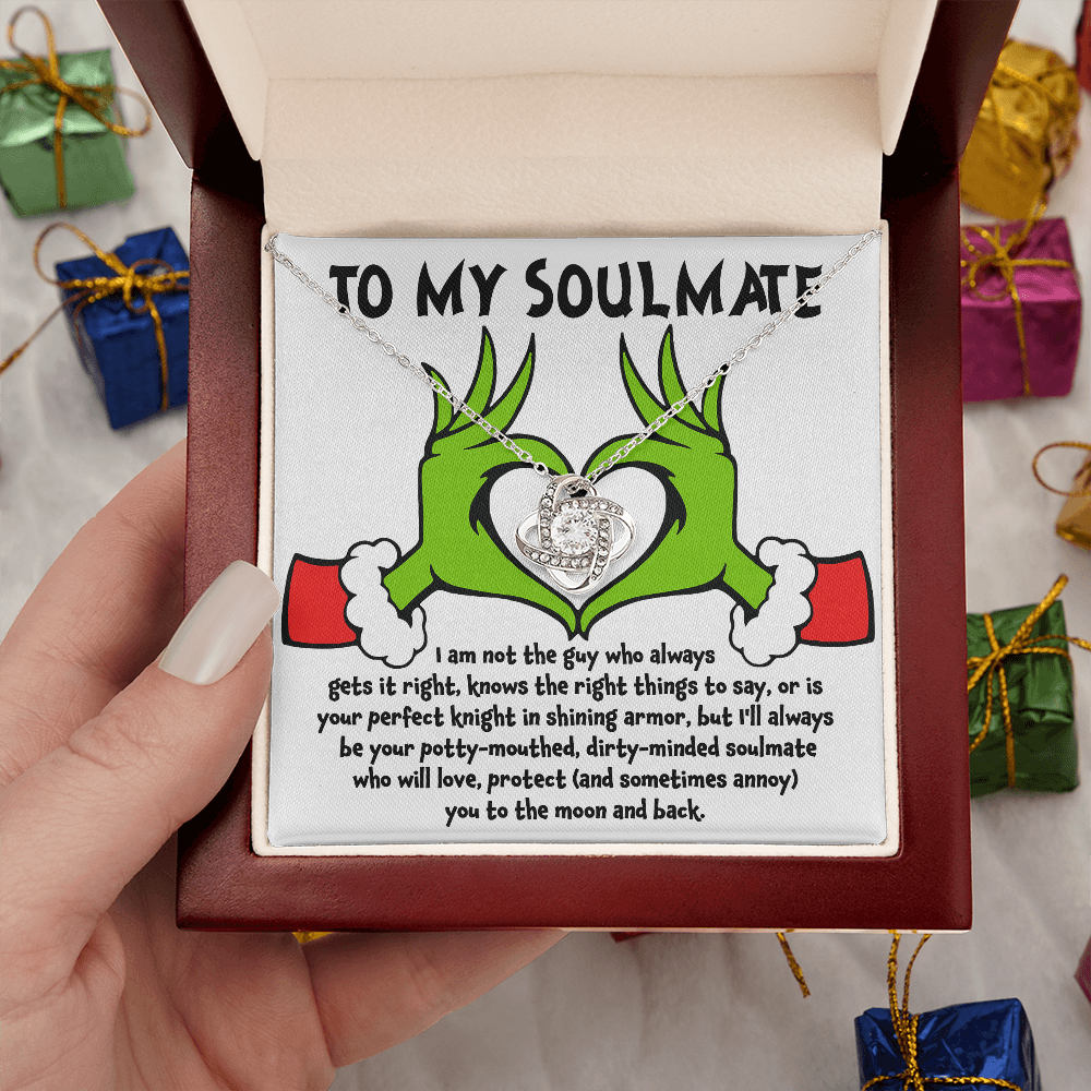 Gift for Soulmate - Knight in Shining Armor - Love Knot Necklace - Mallard Moon Gift Shop