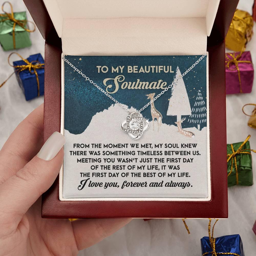 Gift for Soulmate - Between Us - Love Knot Pendant Necklace - Mallard Moon Gift Shop