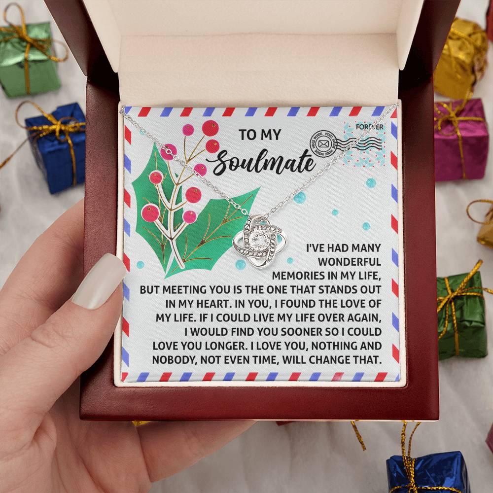 Gift for Soulmate - Love You Longer - Love Knot Pendant Necklace - Mallard Moon Gift Shop