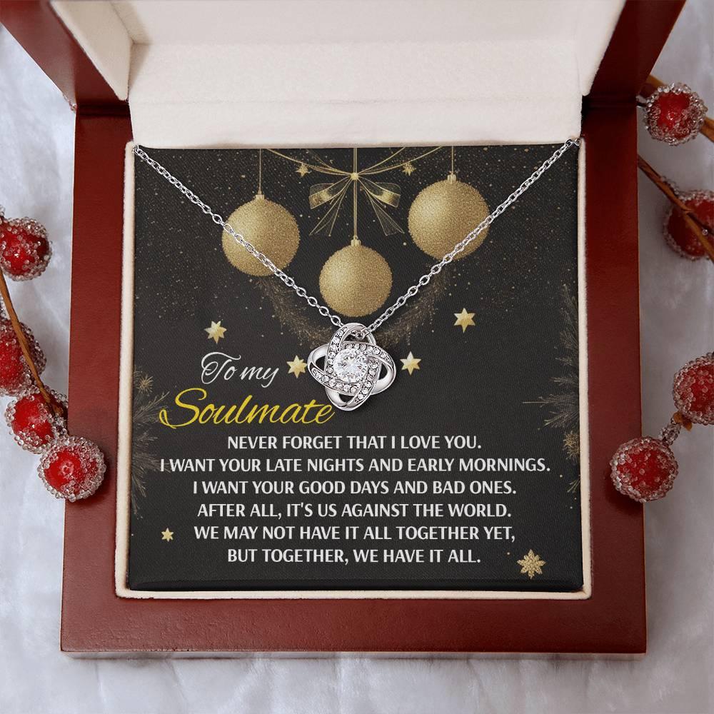 Gift for Soulmate - Have It All - Love Knot Pendant Necklace - Mallard Moon Gift Shop