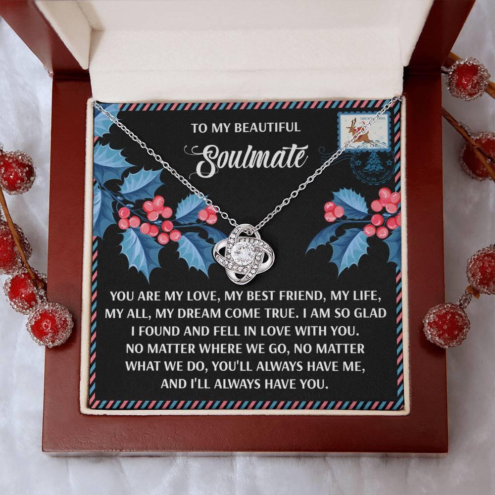 Gift for Soulmate - Fell In Love - Love Knot Pendant Necklace - Mallard Moon Gift Shop