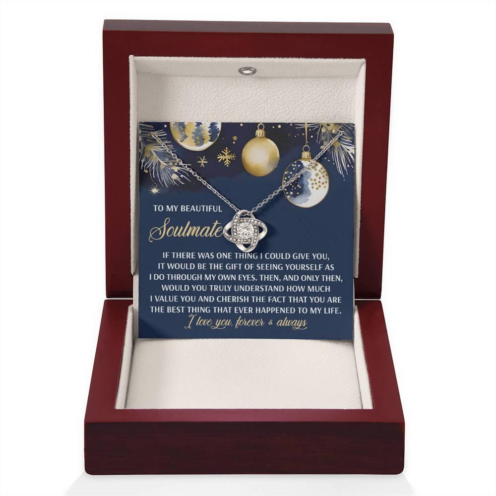 Gift for Soulmate - One Thing - Love Knot Pendant Necklace - Mallard Moon Gift Shop