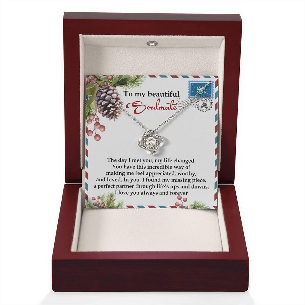 Gift for Soulmate - Perfect Partner - Love Knot Pendant Necklace - Mallard Moon Gift Shop