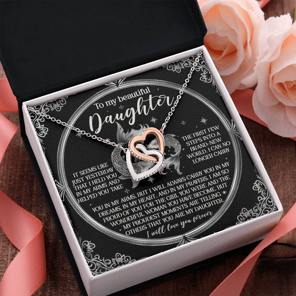 To My Beautiful Daughter - Carry You In My Dreams – Sentimental Necklace Gift - Mallard Moon Gift Shop
