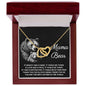 To My Mama Bear My Destination is In Your Arms Interlocking Hearts Necklace - Mallard Moon Gift Shop
