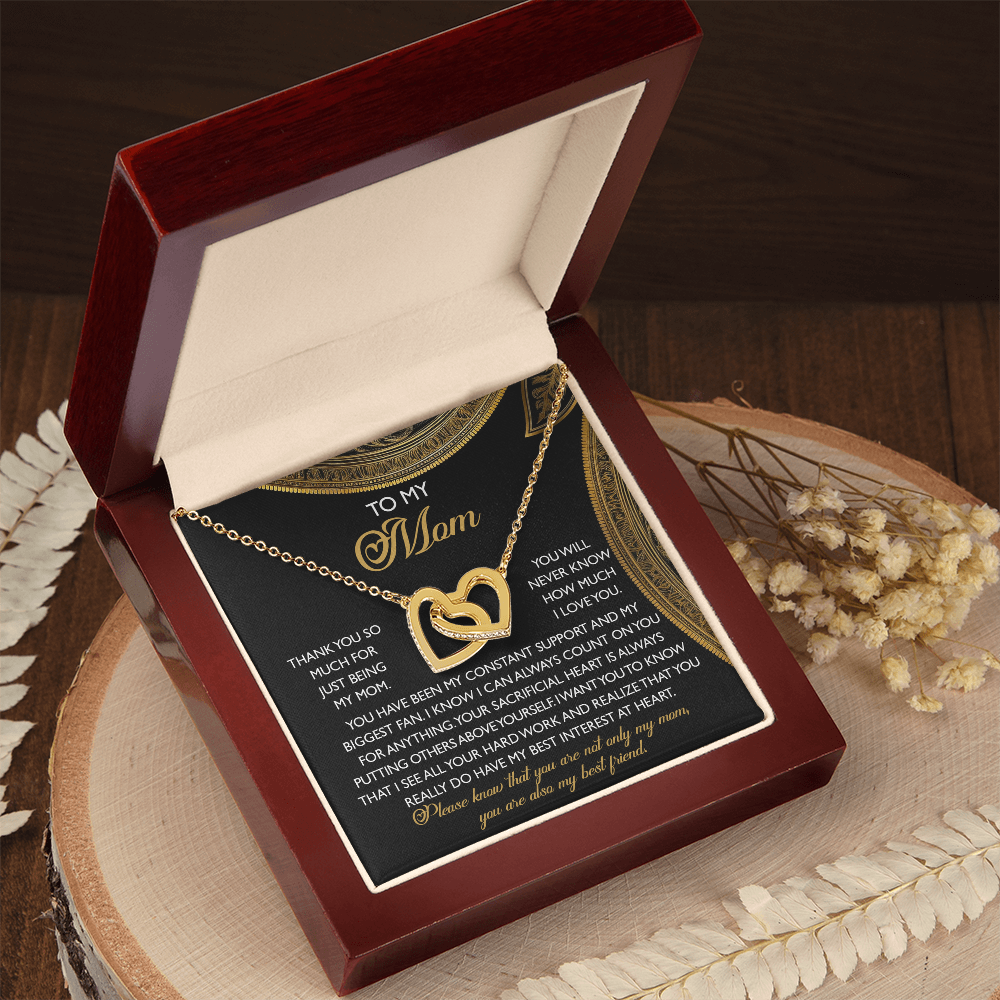 To My Mom – You Are Also My Best Friend – Heartfelt Necklace Gift of Appreciation and Love - Mallard Moon Gift Shop