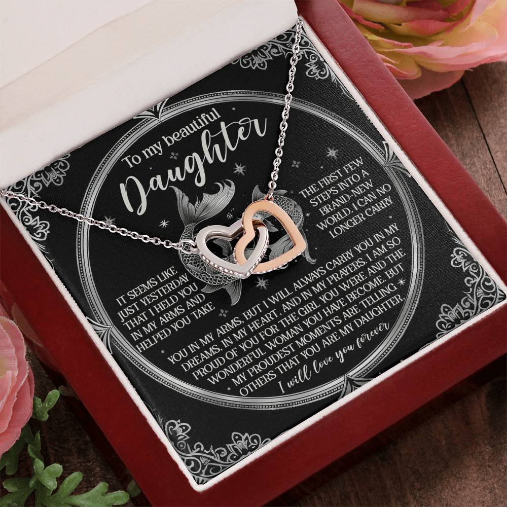 To My Beautiful Daughter - Carry You In My Dreams – Sentimental Necklace Gift - Mallard Moon Gift Shop