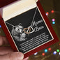 To My Mama Bear My Destination is In Your Arms Interlocking Hearts Necklace - Mallard Moon Gift Shop