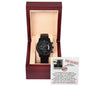 Groomsman Top Secret Mission - Black Chronograph Watch Gift Wedding Proposal Invite from Groom - Mallard Moon Gift Shop