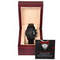Best Man Wedding Proposal - Do You Want the Job - Black Chronograph Watch - Mallard Moon Gift Shop