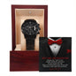 Best Man Wedding Proposal - Do You Want the Job - Black Chronograph Watch - Mallard Moon Gift Shop