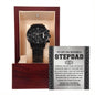 To My Incredible Stepdad You Are A Bright Spot in My Life Black Chronograph Watch - Mallard Moon Gift Shop
