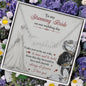 To My Stunning Bride on Our Wedding Day, I Take You to be My Wife Signature Style Name Necklace - Mallard Moon Gift Shop