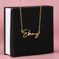Gift for Son's Girlfriend - Our Crazy Family - Custom Script Name Necklace - Mallard Moon Gift Shop