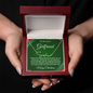 Gift for Son's Girlfriend - Our Crazy Family - Custom Script Name Necklace - Mallard Moon Gift Shop