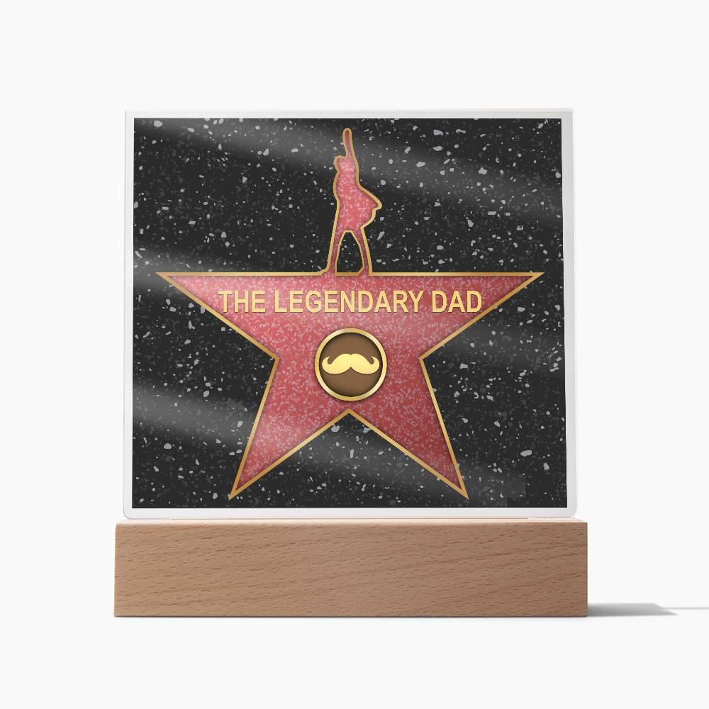 Dad Gift - The Legendary Superhero Acrylic Plaque - Mallard Moon Gift Shop