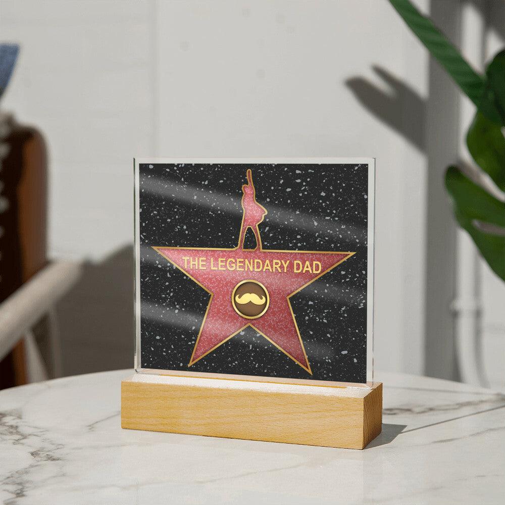 Dad Gift - The Legendary Superhero Acrylic Plaque - Mallard Moon Gift Shop
