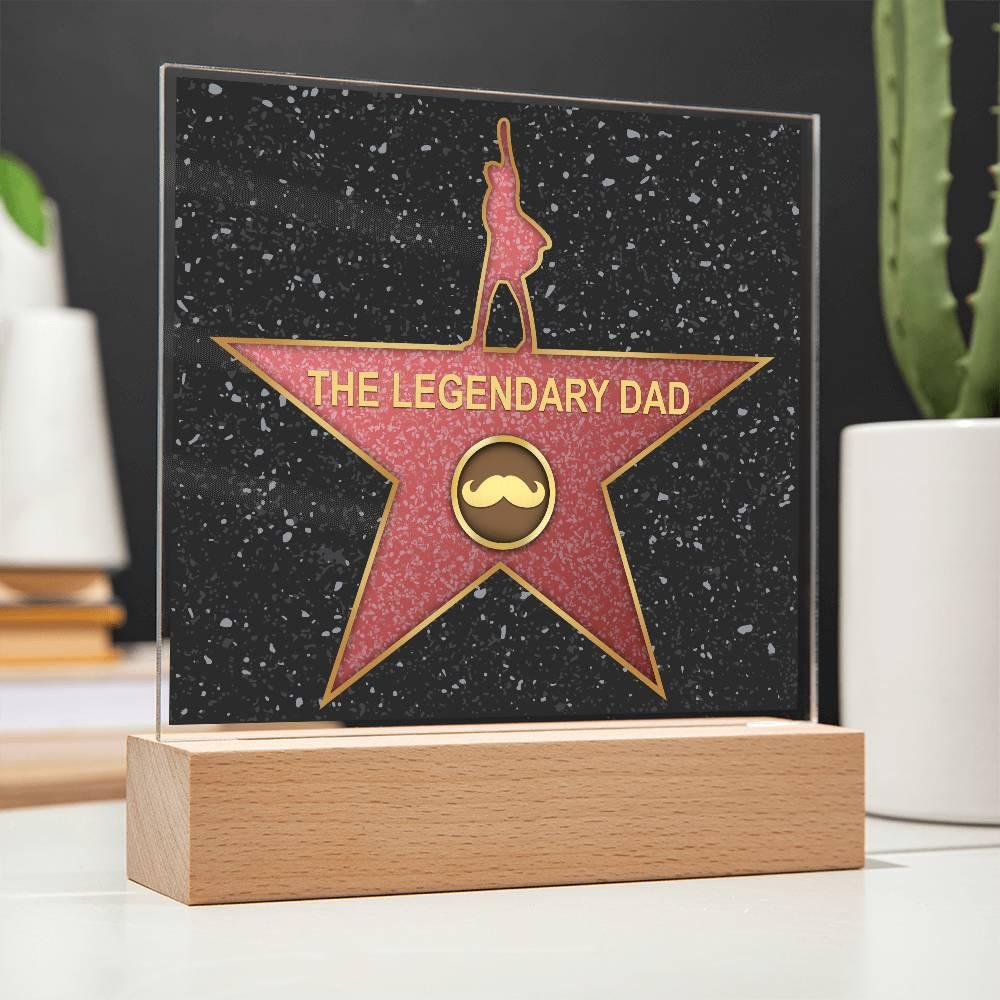 Dad Gift - The Legendary Superhero Acrylic Plaque - Mallard Moon Gift Shop