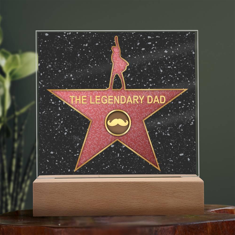 Dad Gift - The Legendary Superhero Acrylic Plaque - Mallard Moon Gift Shop