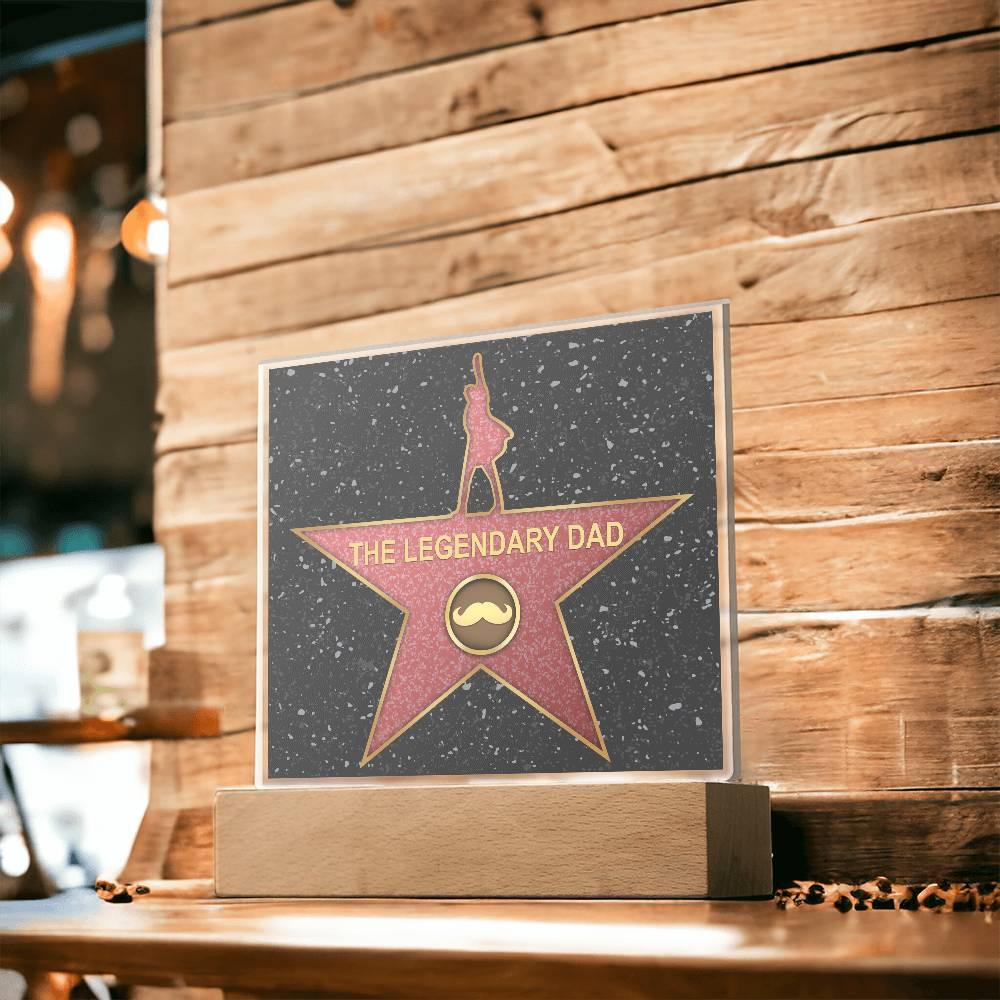 Dad Gift - The Legendary Superhero Acrylic Plaque - Mallard Moon Gift Shop