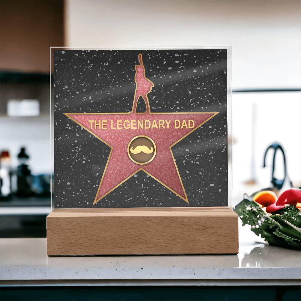 Dad Gift - The Legendary Superhero Acrylic Plaque - Mallard Moon Gift Shop