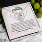 Dear Mommy I Can't Wait to Meet You Pregnancy Gift Engraved Name Baby Feet Pendant Necklace with Birthstone - Mallard Moon Gift Shop