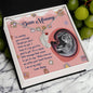 Dear Mommy I Am On My Way Baby Feet Engraved Name Charm Pendant Necklace with Birthstone - Mallard Moon Gift Shop
