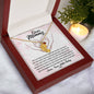 Dear Mommy I Can't Wait to Meet You Pregnancy Gift Engraved Name Baby Feet Pendant Necklace with Birthstone - Mallard Moon Gift Shop