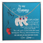 New Mom Gift Not Long Now Until You Can Hold Me Close Baby Feet Engraved Name Charm Necklace with Birthstone - Mallard Moon Gift Shop