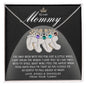 Gift for New Mom Engraved Name Baby Feet Pendant Necklace with Birthstone - I Love You with My Smile - Mallard Moon Gift Shop