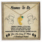 Gift for Mama-to-be Adorable Engraved Name Baby Feet Necklace with Birthstone - Mallard Moon Gift Shop