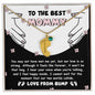 Best Mommy Pregnancy Gift Love from the Bump Engraved Name Baby Feet Pendant Necklace with Birthstone - Mallard Moon Gift Shop