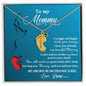 New Mom Gift Not Long Now Until You Can Hold Me Close Baby Feet Engraved Name Charm Necklace with Birthstone - Mallard Moon Gift Shop