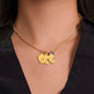 Mom-to-be Gift from Husband Engraved Name Baby Feet Charm Necklace with Birthstone - Mallard Moon Gift Shop