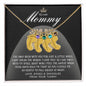 Gift for New Mom Engraved Name Baby Feet Pendant Necklace with Birthstone - I Love You with My Smile - Mallard Moon Gift Shop