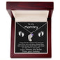 Expectant Mom Gift from the Bump Engraved Baby Feet Birthstone Charm Necklace - Mallard Moon Gift Shop